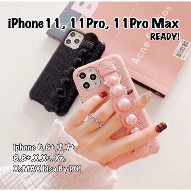 Leather Pearl Grip Case Iphone 6 6s 6s+ 6+ 7 7+ 8 8+ X Xs Xr XsMAX 11 pro 11 pro max