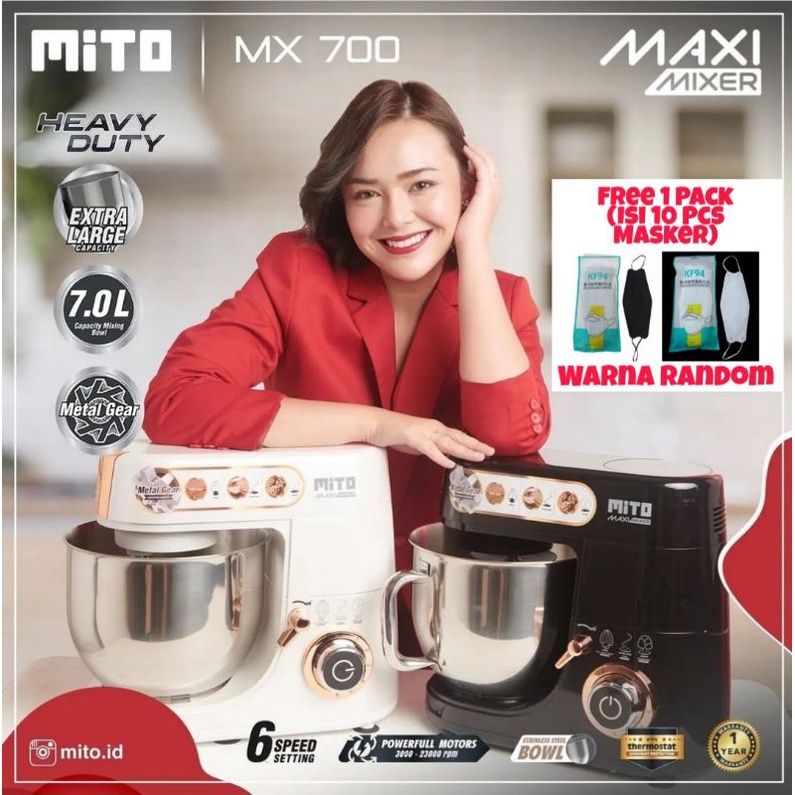 Mitochiba Standing Mixer Maxi MX700 Mikser Mixer Roti Mixer Kue Mixer Perlengkapan Peralatan Baking
