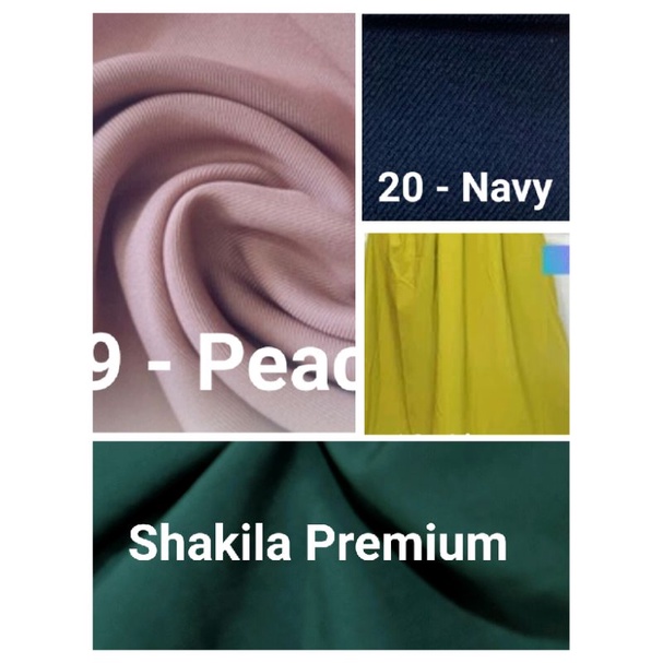 Kain Shakila / Bahan Shakila / Samira Stretch / Shakila Premium