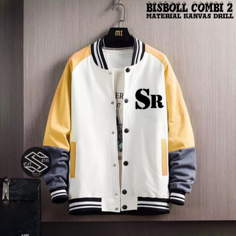 Jaket pria IKC 002 distro cbr six Bandung hoodie dua sisi bolak balik keren grosir pakaian pria H0D7-BSBOL PUTIH KUNNG NW