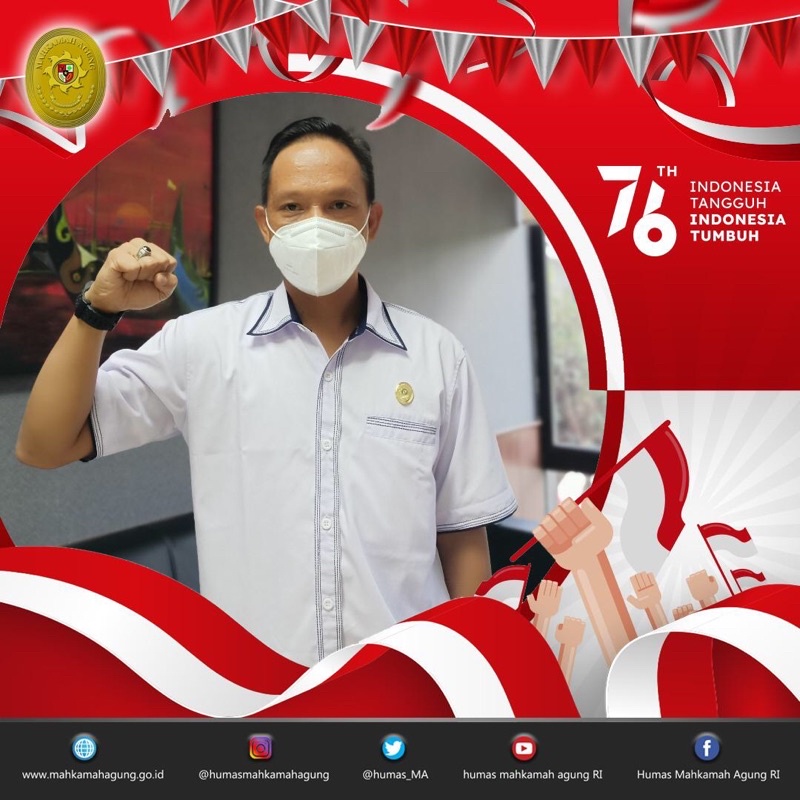 pakaian Dinas Kemeja Putih Pria Mahkamah Agung kualitas baik