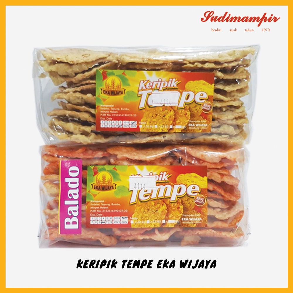 

Keripik Tempe Eka Wijaya Khas Malang (200 gram) - Oleh Oleh / Makanan Ringan Surabaya