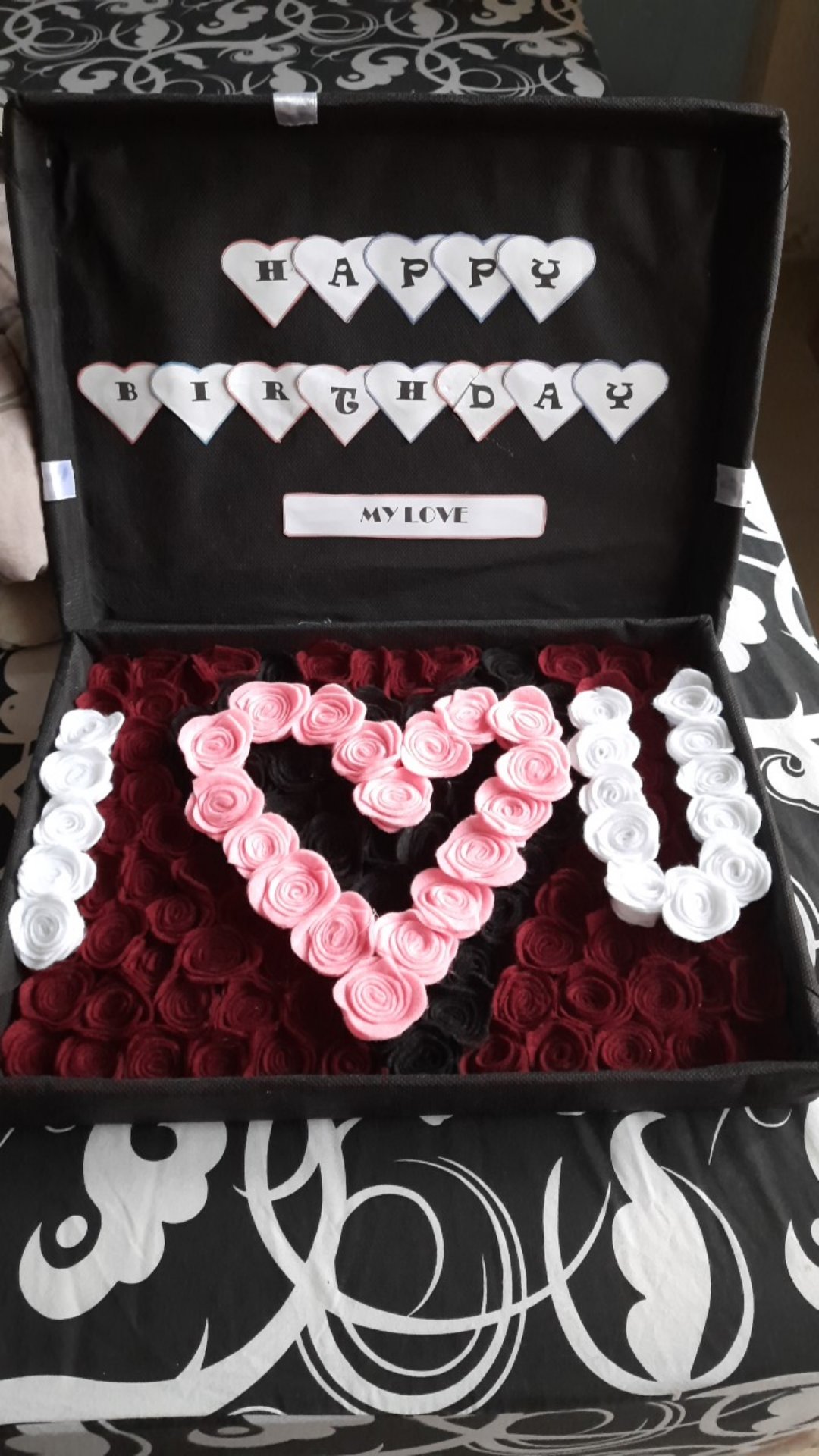 Box Bunga Flanel Murah/ Flower Box Bunga Flanel