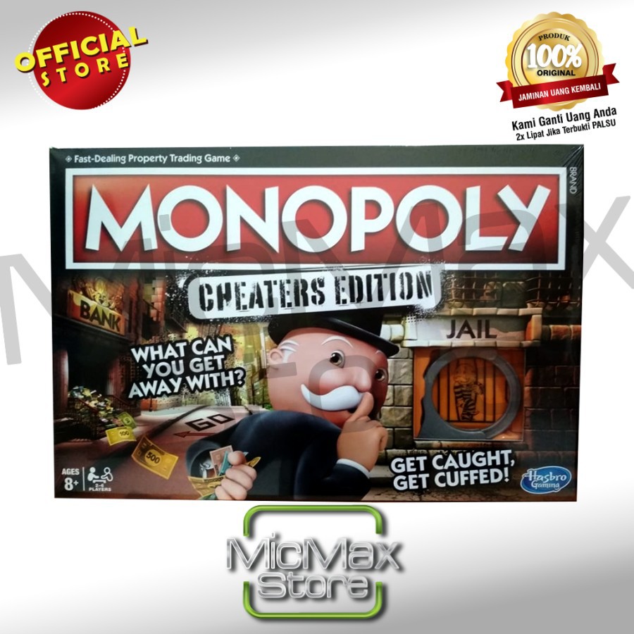 Hasbro Gaming Monopoly Monopoli Cheaters Edition Not Ultimate BankingTerbaik