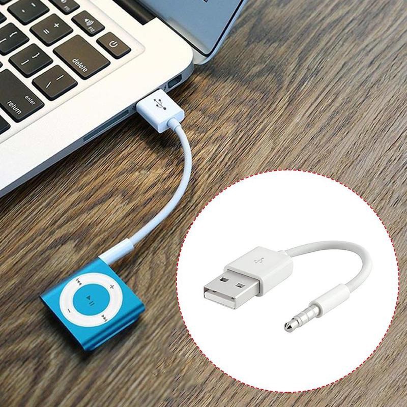 KABEL USB M TO JACK AUDIO 3.5mm garis lingkar 3 charger ipod shuffle