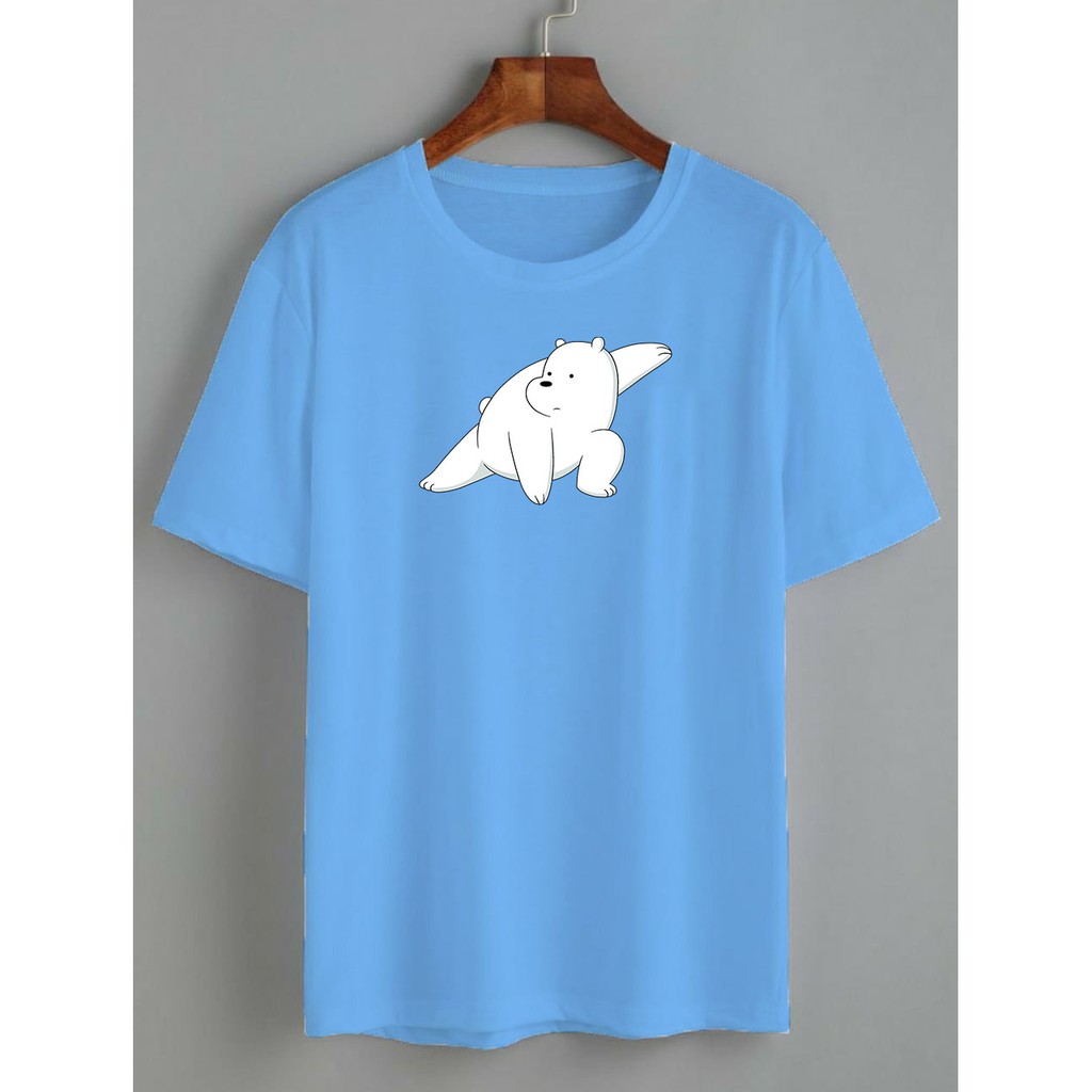 kaos white bear kungfu / kaos wanita/ KATUN 24Skaos white bear kungfu / kaos wanita/ KATUN 24S