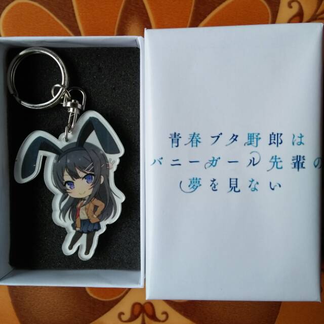 Gantungan Kunci Anime Seishun Buta Yarou Karakter Sakurajima Mai