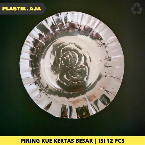 PIRING KUE KERTAS BULAT BESAR | ISI 12 LEMBAR