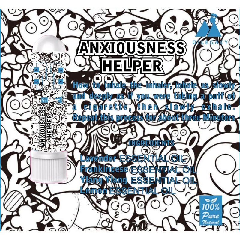 INHALER KECEMASAN | PERASAAN GELISAH | KEKHAWATIRAN | INSOMNIA | SUSAH TIDUR | RILEK TENANG | SEDIH | ESSENTIAL OIL | KESEHATAN