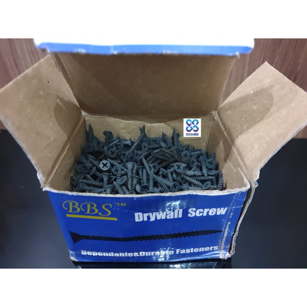 Sekrup Gypsum Baja / Baut Skrup Kayu Drywall Screw 900gr 1 kotak