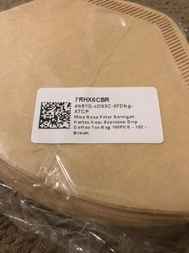 Paper Drip Coklat 100 Pcs - Alat Kopi Kertas Filter Flat Bottom