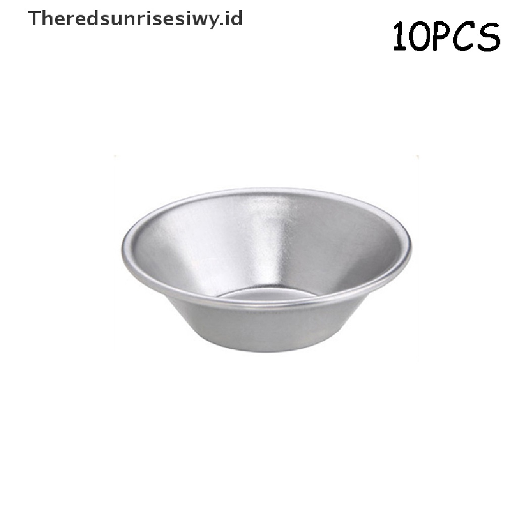 # Alat Rumah Tangga # 10pcs Cetakan Cupcake / Egg Tart Bahan Aluminum Alloy