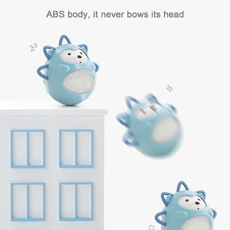 KUB MAINAN EDUKASI BONEKA GOYANG ANAK BAYI TUMBLER HEDGEHOG RATTLE-4