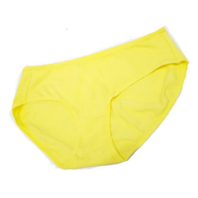 Celana  Dalam Wanita Panty Girls Satuan 1 pcs / 3pcs Box Mika Warna Tosca&amp;Yellow s1