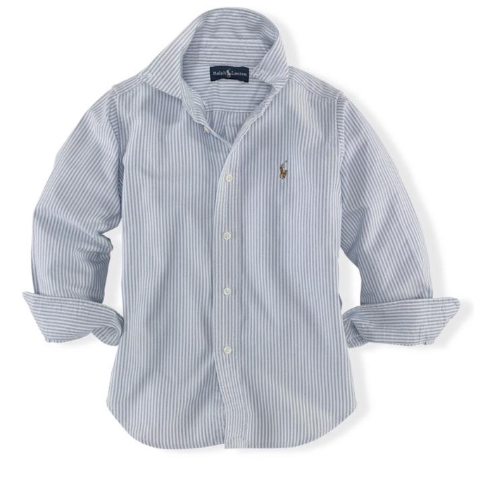 DISKON  Cotton Oxford shirt/kemeja anak laki bayi/Polo Ralph Lauren ORI