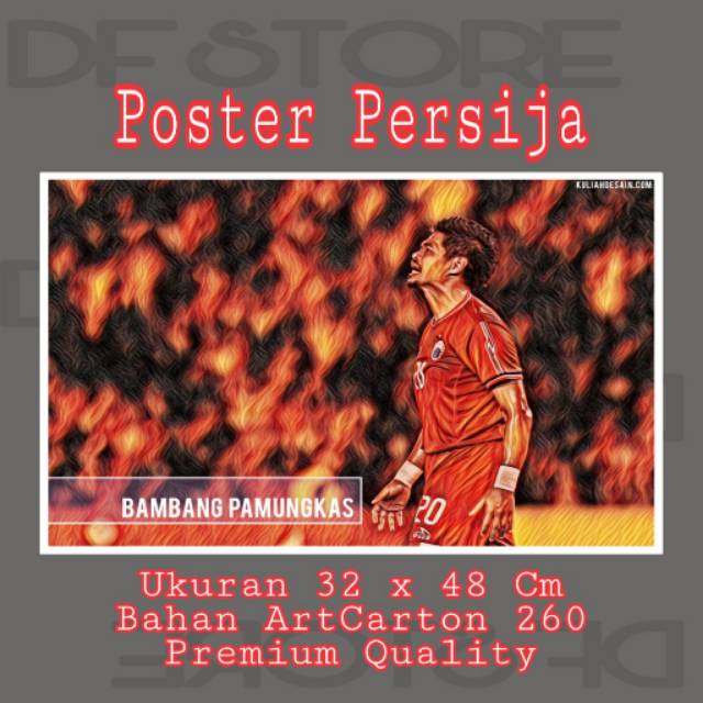 Poster Persija Jakarta - Bambang Pamungkas