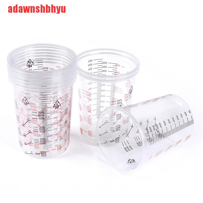 10pcs Cangkir Mixing Cat Bahan Plastik Ukuran 600ml