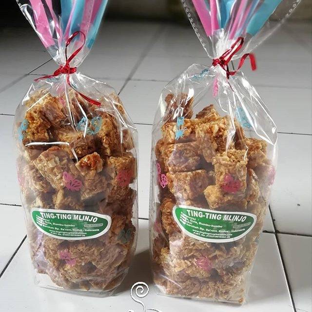 

Ting-ting mlinjo, makanan ringan, snack enak, snack kekinian, makanan kering