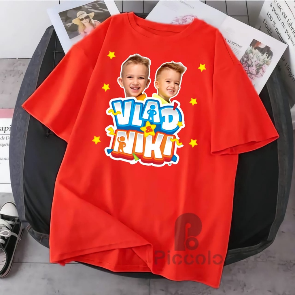 BAJU ANAK KAOS ANAK VILAD END NIKI YOUTUBER ANAK