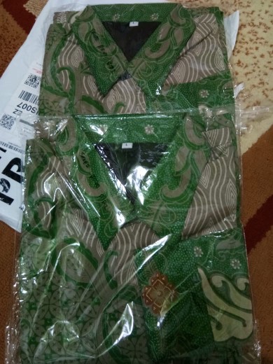 Kemeja Batik Pria Lengan Panjang Saputra Ijo Full Furing Baju Hem Atasan Premium Modern Trendy Katun