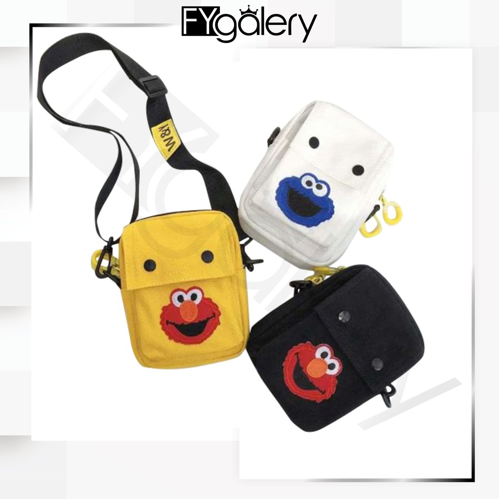 FYGALERY FYG1370 TAS  SELEMPANG  CANVAS SLING BAG GAMBAR 