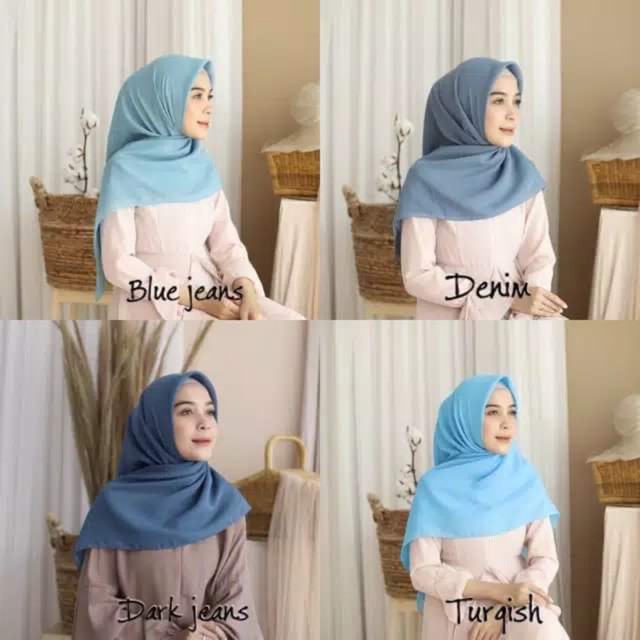 Daily Hijab Bella Square/Segiempat potton