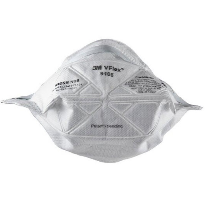 ORIGINAL!! 3M Masker N95 9105 VFlex Particulate Respirator - 1 Box isi [50 Masker]