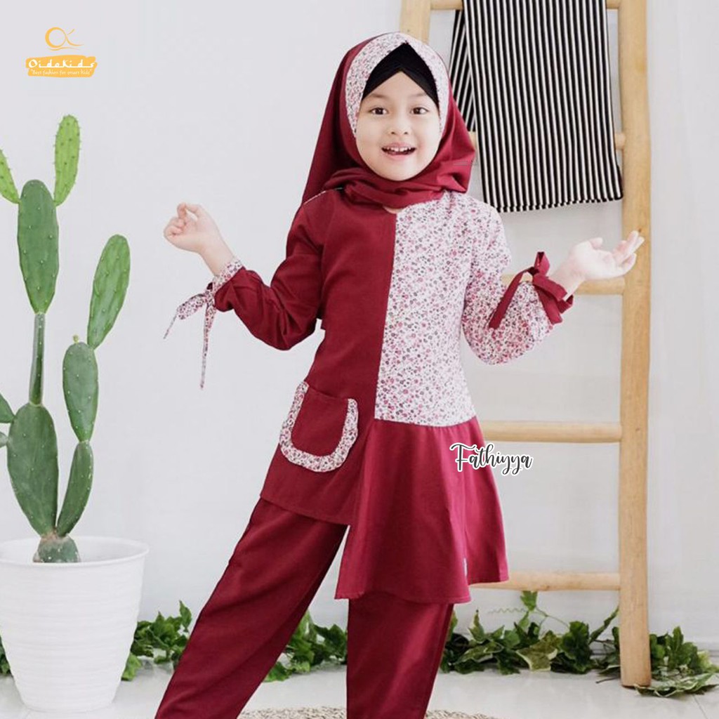 Setelan Anak Cewek Daily Dress Fathiya Oidokids