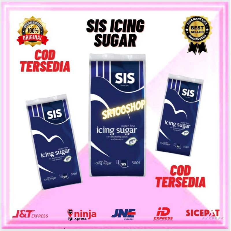 Sis Icing Sugar / gula halus pure fine sugar impor 500gr