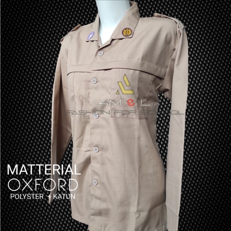 Baju pramuka wanita model kantong atas