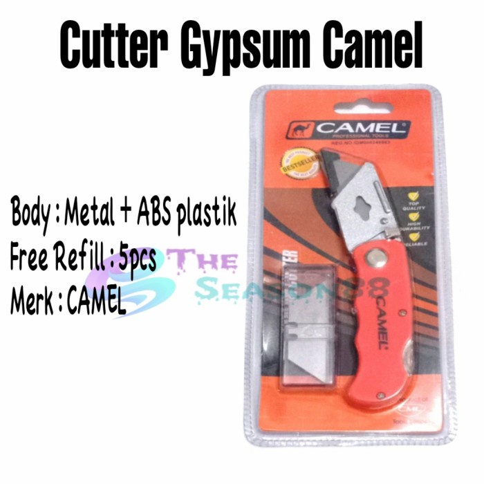 

Hari Ini Pisau Cutter Lipat Potong Gipsum / Cutter Gypsum Camel Limited