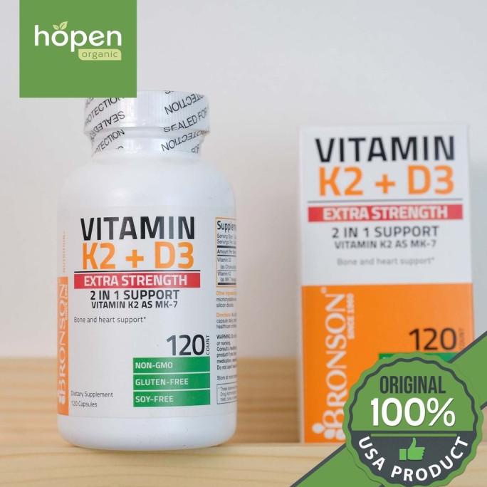 Bronson Vitamin K2 D3 10000IU isi 120 Capsule