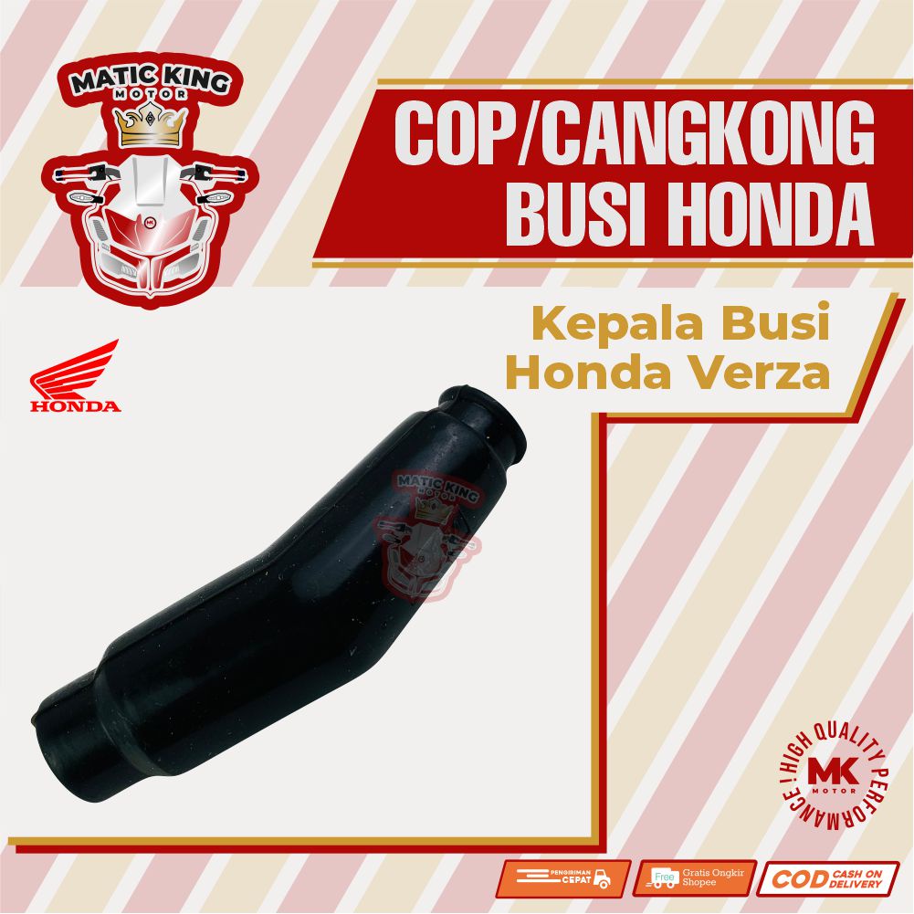 Cop cangklong tutup kop cangkong kepala busi Honda Verza Versa 150 ASLI ASPIRA ASTRA OTOPARTS H2-30700-KSP-1200