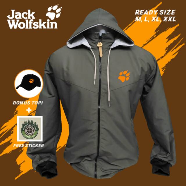 Jaket Eigerz parasut Jack Wolfskin Waterproof anti air