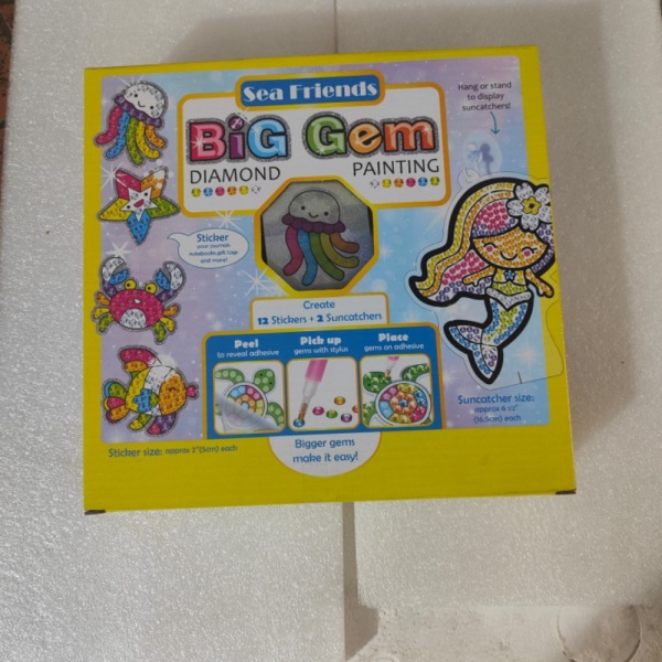 

mainan anak DIY big gem diamond painting kid Limited