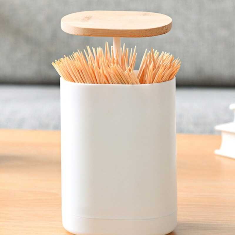 Tempat Tusuk Gigi Toothpick Cotton Swabs Dental Floss