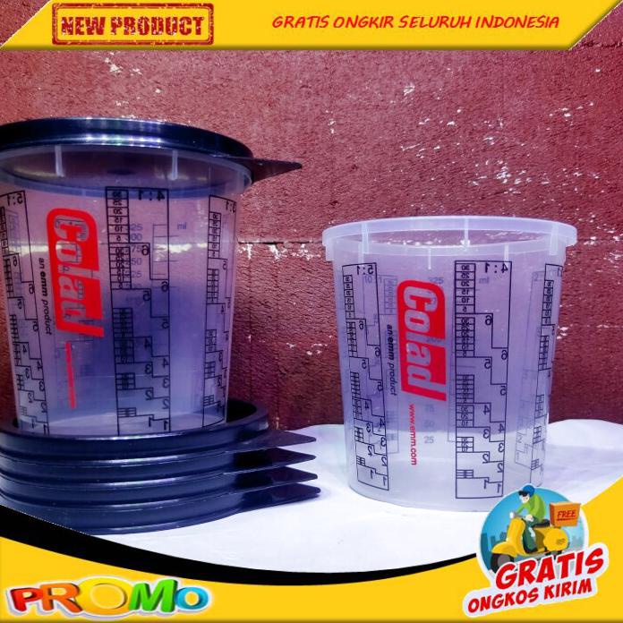 GELAS UKUR 350ML MIXING CUP COLAD BISA COD SET PLUS TUTUP