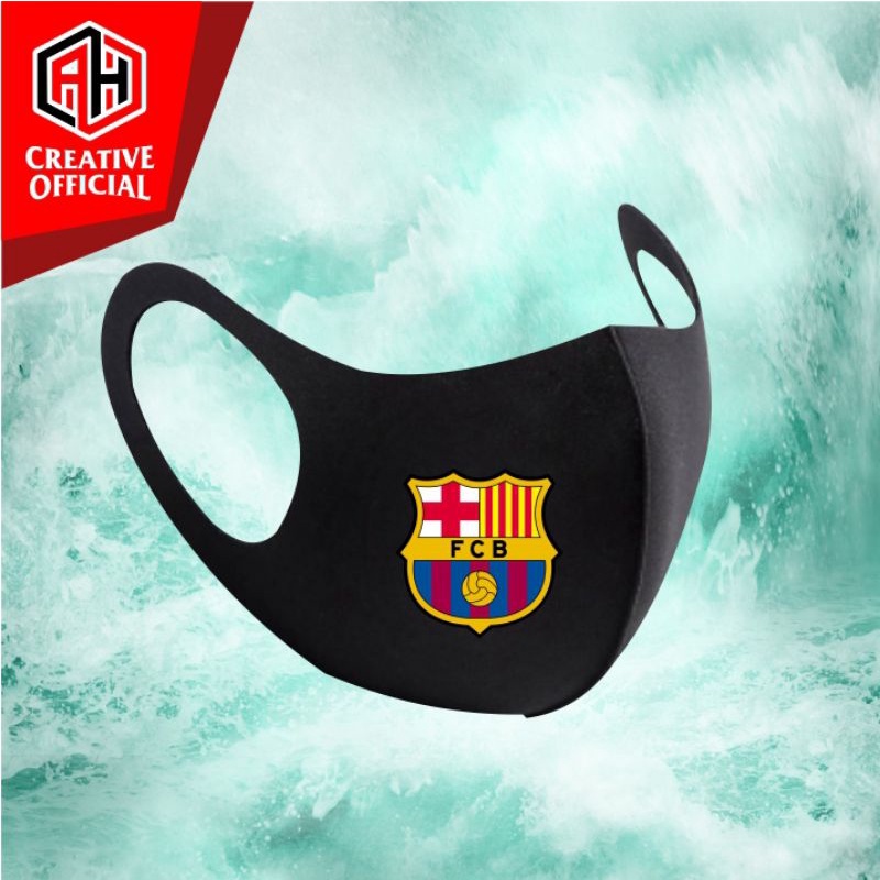 MASKER SCUBA MOTIF BOLA CLUB BARCELONA