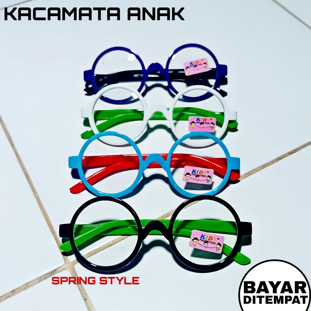 KACAMATA ANAK-ANAK BOBOHO MODEL BULAT CEWEK / COWOK UNISEX - [SPRING STYLE]