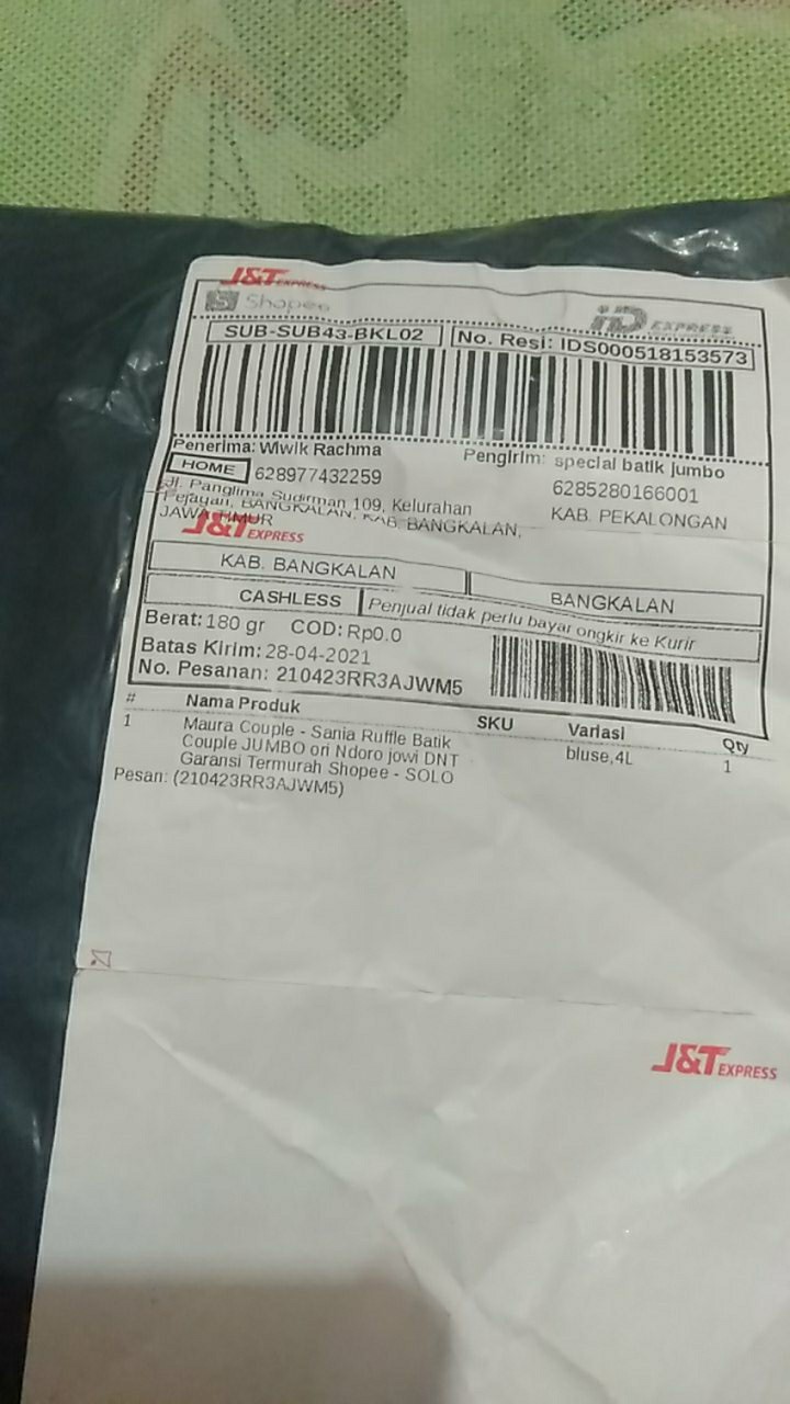 Maura Couple - Sania Ruffle Batik Couple Jumbo Ori Ndoro Jowi Dnt Garansi Termurah Shopee - Solo