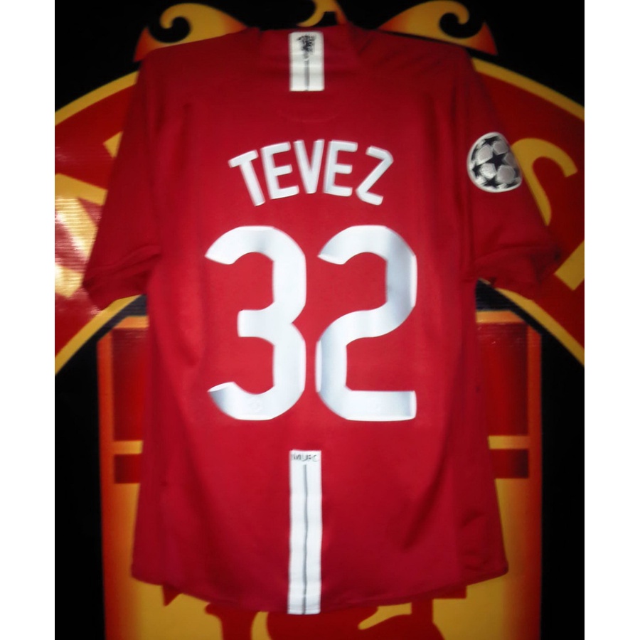 Jersey Manchester United Original Final Champions League 2008 Carlos Tevez