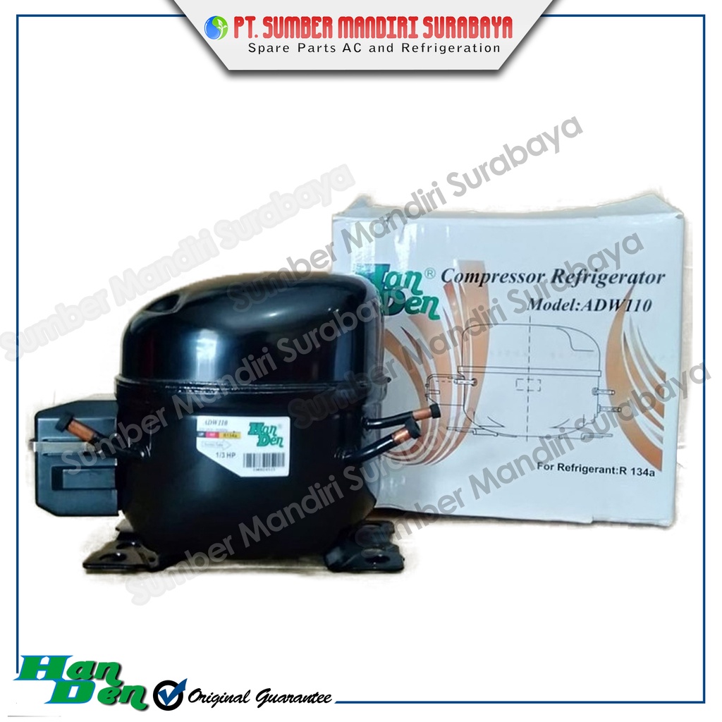 Kompresor Compressor Kulkas Handen ADW 110 - 1/3 PK