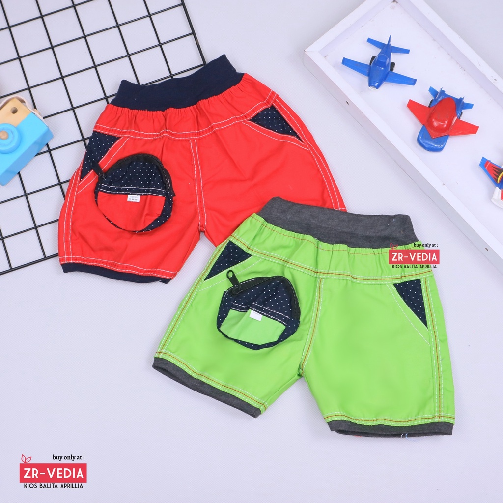 Ruby Pants uk Bayi - 2 Tahun / Celana Pendek Anak Laki Perempuan Short Cowok Adem Murah Polos Import Kiosbalitaaprillia