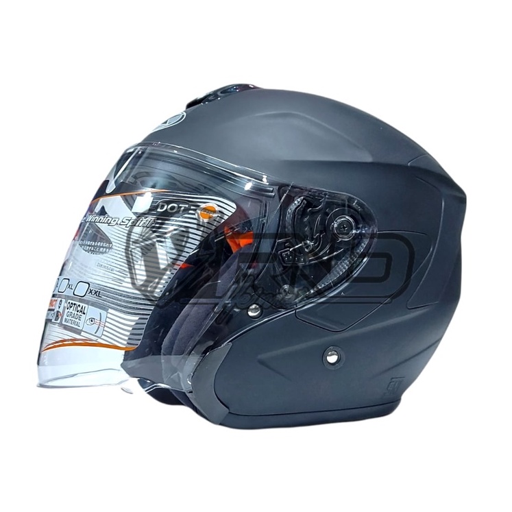 Helm INK DYNAMIC BLACK MATT Hitam Doff Original SNI DOT-1