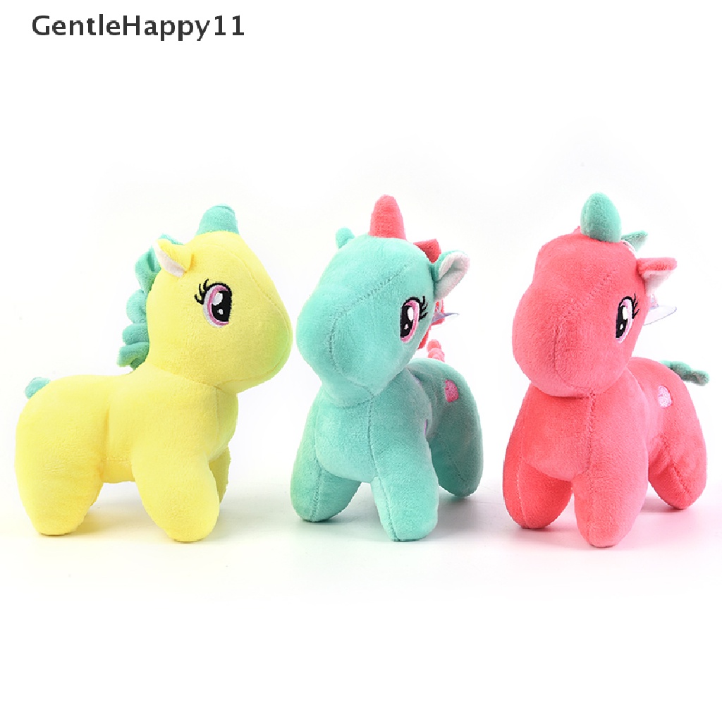 Gentlehappy Mainan Boneka Unicorn Pelangi 20CM Bahan Plush Untuk Bayi / Anak