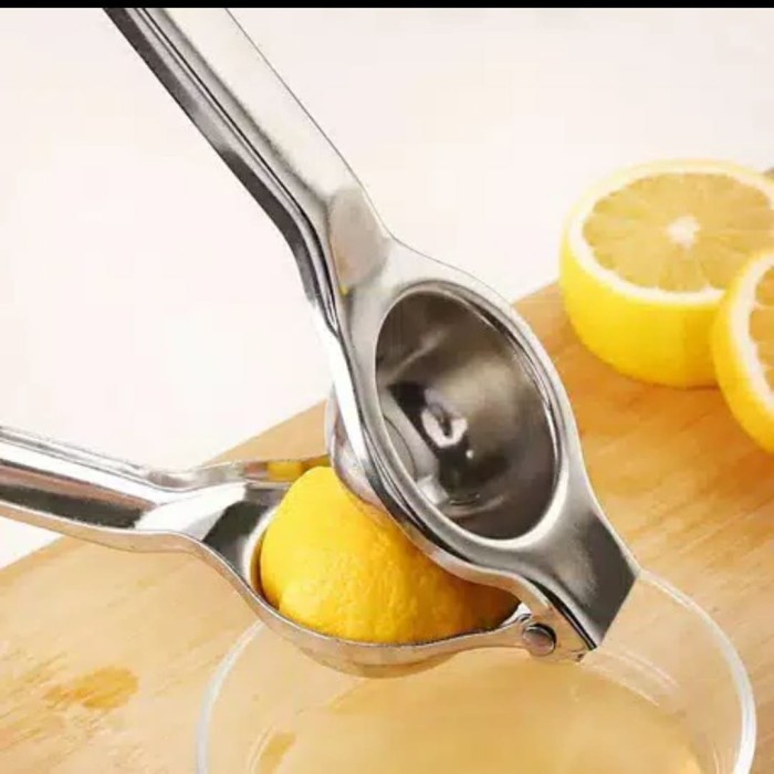 [BISA COD] PROMO Alat Perasan Jeruk Lemon Stainless Alat Press Pemeras Buah Murah