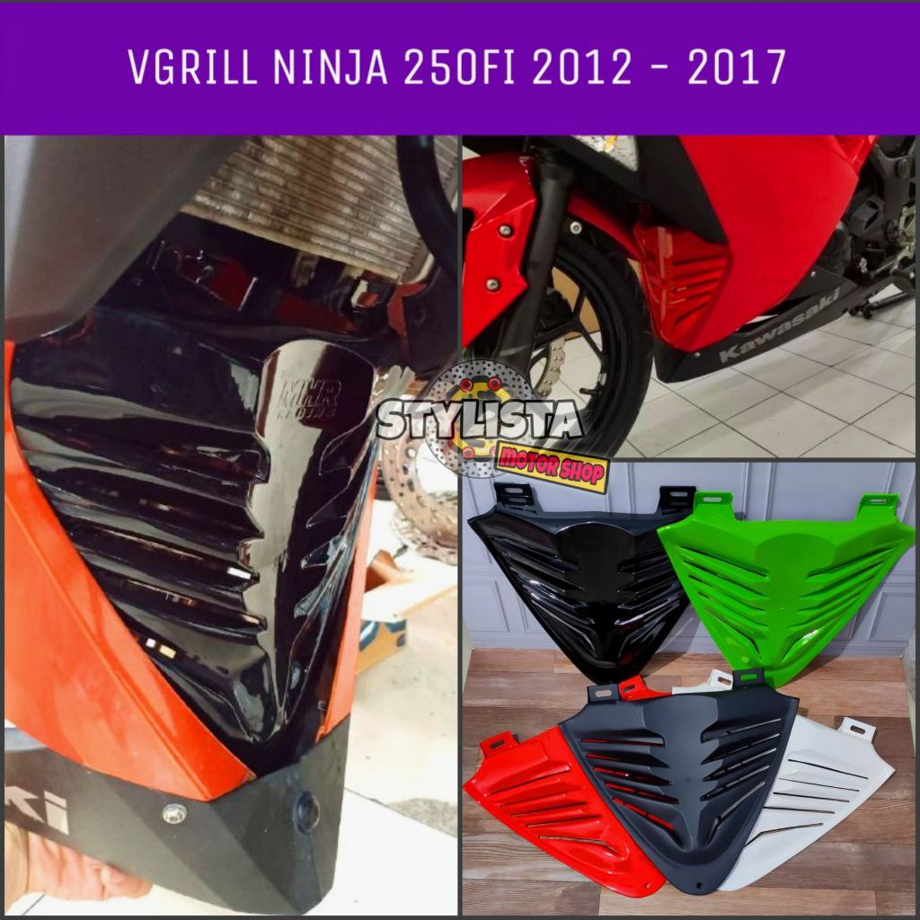VGRILL NINJA 250 FI OLD 2012 2013 2014 2015 2016 2017 V GRILL NINJA 250FI MHR TUTUP MESIN NINJA 250 
