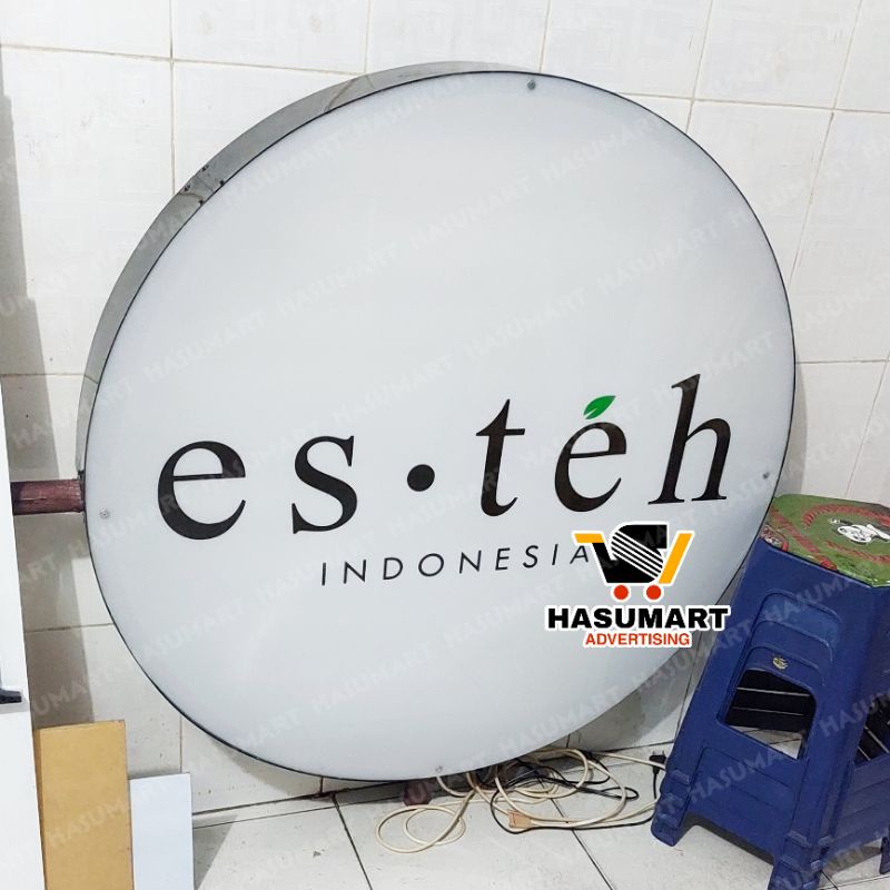 Neon Box Ukuran 100cm/1meter CUSTOM (Neonbox, lampu neon, banner)