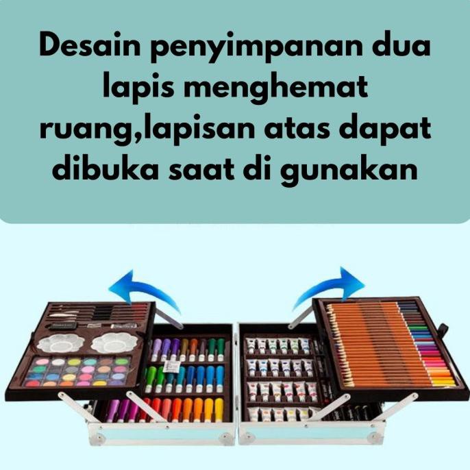 

Toko 88 Mix-Set Alat Lukis 145Pcs Model Koper Jinjing Import