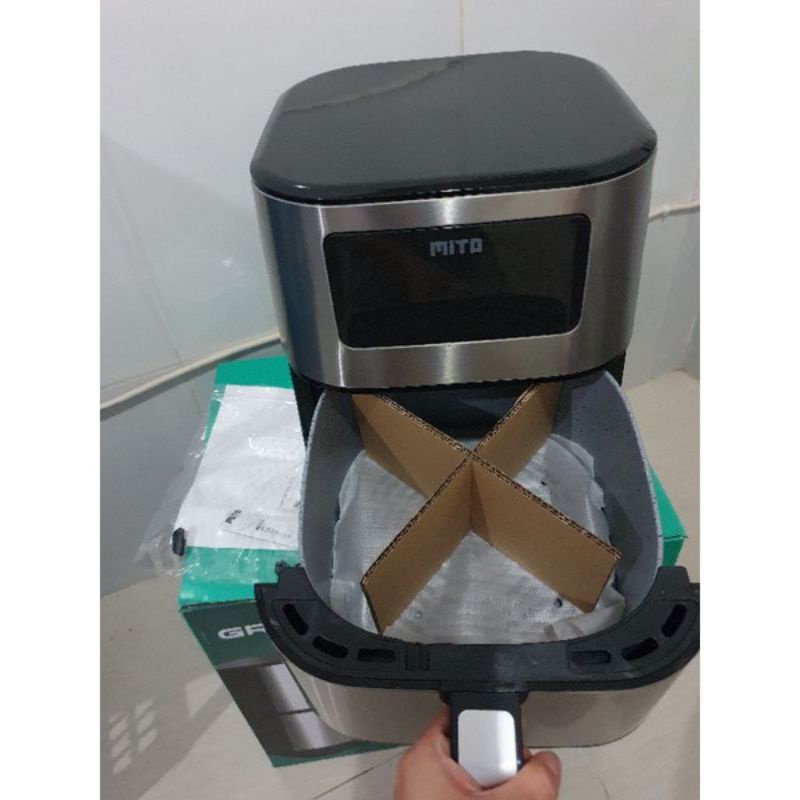 AIR FRYER PENGGORENGAN TANPA MINYAK AF10 AF 10 GRANDE MITO MITOCHIBA TOUCH SCREEN ORIGINAL GARANSI RESMI